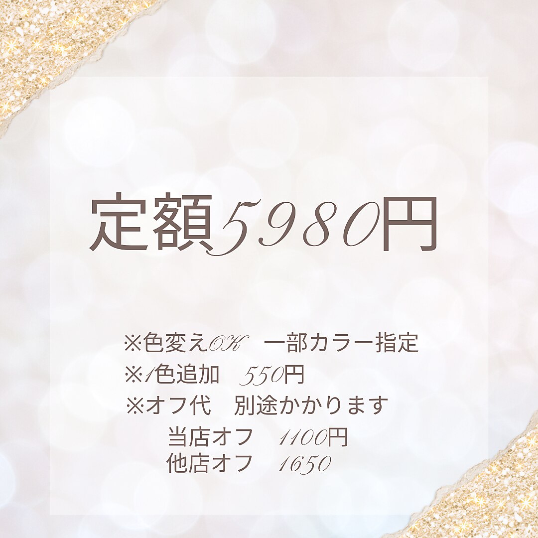 【自分へのご褒美に】定額★5980円★周りと差がつく華やかオフィスネイル 