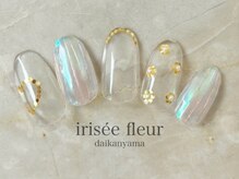イリゼフルール 代官山店(irisee fleur)/クリア☆オーロラネイル
