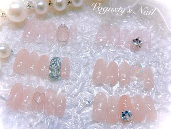 ボガスティーズネイル 鶴見店/再来 選べる パーツ1本アート