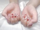 シンプル持込 リボンネイル