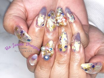 アン ジョーヌドラゴ/【自爪ネイル】オーロラネイル