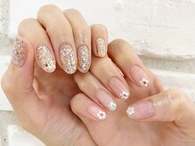 ビーカラフル 新宿店(BeColorful)/大人な花柄ネイル