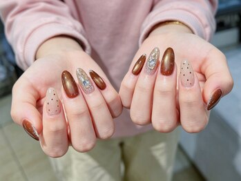 センシー ネイル スタジオ(Sensy Nail Studio)/大人可愛いブラウン
