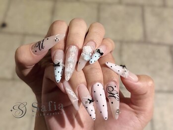 サフィアネイル 大阪駅前第3ビル(Safia nail)の写真/埋め尽くしもOK！美爪もワガママdesignも♪【持込デザインOK◎パーツ付き贅沢140分アートし放題】
