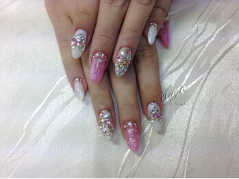 ネイルサロン ビューティーマジック 川口店/長さ出し ビジューネイル