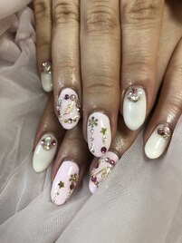 キラキラストーンネイル♪