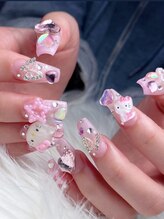 ホランイネイル(HORANGI NAIL)/フリーアートL＋有料パーツ