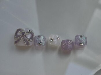アイネイルズ 恵比寿店(I nails)/パープルリボン