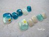 【フット】デザインコース☆ ¥9900 (パラジェル/フットネイル)
