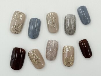 ネイルサロン クイール 小山店(NAIL SALON QUILL)/カラー×フラッシュ×ミラー