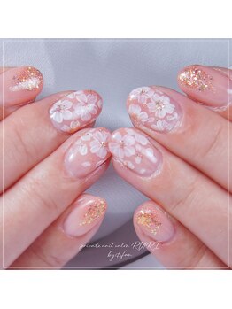 桜ネイル　フラワーネイル