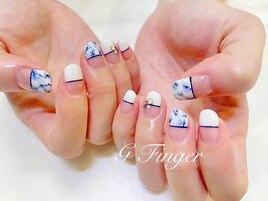 ブルーのタイダイフレンチ♪