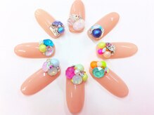 アイリッシュネイル 久屋大通店(Irish Nail)/最新スワロの３Dビジューネイル