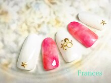 フランセス(Frances)/タイダイ夏ネイル