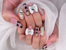 ラビィ 新宿店(Raviy)/千鳥柄ネイル