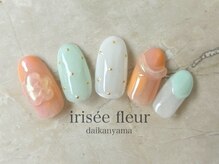 イリゼフルール 代官山店(irisee fleur)/ぷっくりフラワー☆ドットネイル