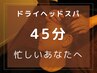 【忙しいあなたへ】ドライヘッドスパ45分5400円
