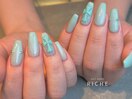 ミントブルーネイル