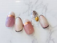 グリッター(GLITTER)/ツートンフレンチ