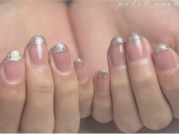 自爪育成ラメフレンチ