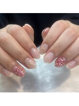 美容室 ミユ(MIYU)/ツイードネイル