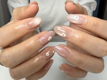 ネイルルームリラ 川崎(nailroom lilas)/定額＊ホロフラワー＊パラジェル