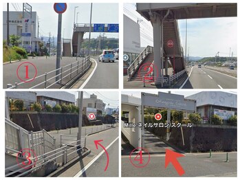 ネイルサロン ミル(Mille)/建物への入り口にご注意ください