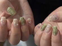 エティル(Etel atelier)/チェックネイル/韓国ネイル