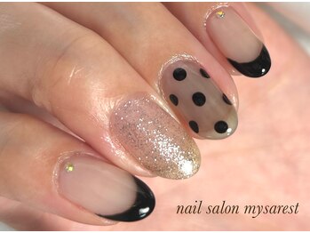 ミーサ(Mysarest)/可愛いドット×ブラックフレンチ