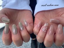 ソウ 難波店 nail salon Sou/フラワーnail