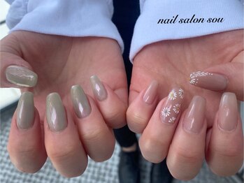 ソウ 難波店 nail salon Sou/フラワーnail
