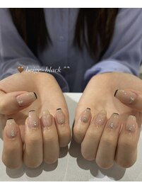 ワンカラーorベース色なしグラデ