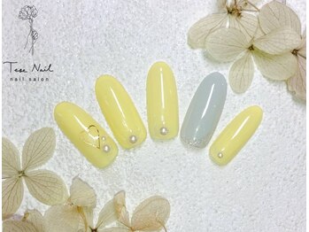 シンプル春ネイル♪