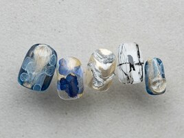 【Art10】Blue×Silverネイル