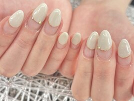〇オフィスネイル・丸フレンチ