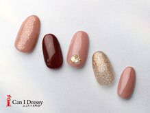 キャンアイドレッシー ヨコハマ元町店(Can I Dressy)/ボルドー/ラメかけ/ワンカラー