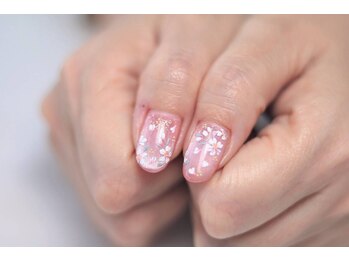定額デザイン桜ネイル