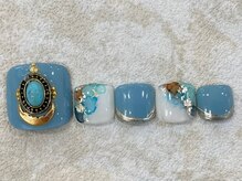 レイネイル 岐阜茜部店(RAY NAIL)/ターコイズネイル