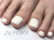 ネイルスペース ジェイズ ピンキー(NAIL SPACE J's PINKY)/フット真っ白ワンカラー