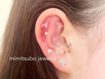 まつげエクステサロン プリューム アイ ビューティー 表参道店(PLUME EYE BEAUTY)の写真/【耳ツボジュエリー導入】10個コース3850円★小顔・美肌など選べる効果と理想のデザインを豊富にご用意！