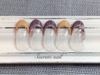 スエルテ ネイルサロン 北千住店/シェルフレンチネイル ¥8000