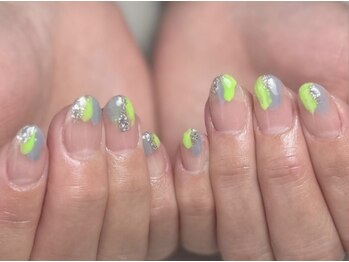 自爪育成ネイルアート