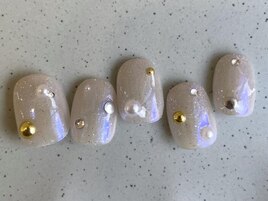 キラキラパーツネイル