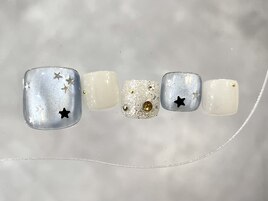キラキラ星ネイル
