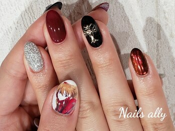 ネイルズアリー 立川店(Nails ally)/アニメ×痛ネイル×プリンター