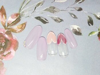 ネイルライフ(NailLife)/ハートフレンチ