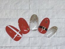 アルセア 上野御徒町店(Alcea)/クリスマスネイル　サンタさん