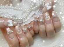 ネイルアンドまつげエクステ リッチエイト 原宿店(Rich8)/スカルプキラキラネイル＋パーツ