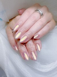 キラキラミラーネイル