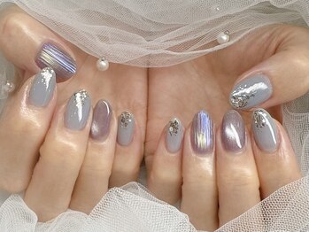 ティンク センター南 アイラッシュアンドネイル (Tink eyelash＆nail)の写真/ 【定額Cコース(120分)¥10000】パーツ配置変更OK＆300種類のカラーからお選びいただけます◎